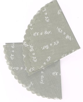 20x tule katoen grijs girl / boy